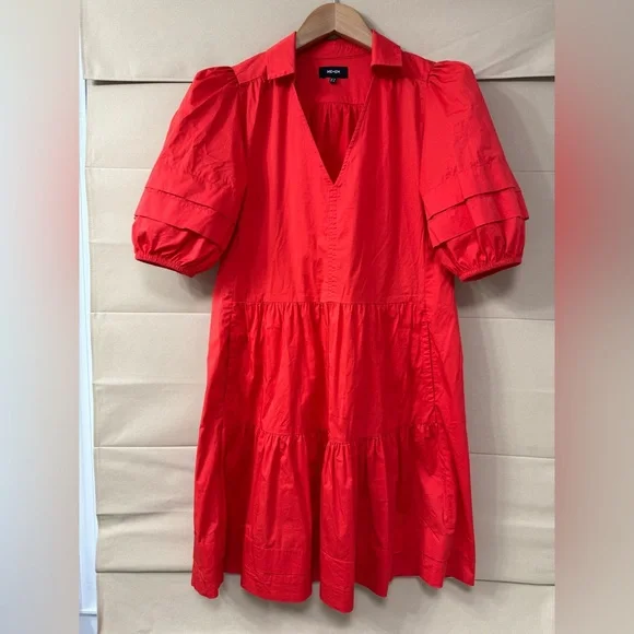 strapless open back dress Count Me in Red Dress L